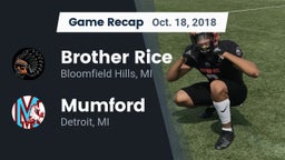 Recap: Brother Rice  vs. Mumford  2018