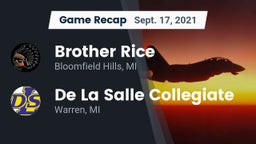 Recap: Brother Rice  vs. De La Salle Collegiate 2021