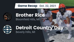 Recap: Brother Rice  vs. Detroit Country Day  2021