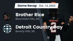 Recap: Brother Rice  vs. Detroit Country Day  2022