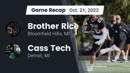 Recap: Brother Rice  vs. Cass Tech  2022