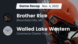 Recap: Brother Rice  vs. Walled Lake Western  2022