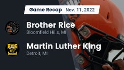 Recap: Brother Rice  vs. Martin Luther King  2022