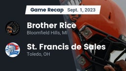 Recap: Brother Rice  vs. St. Francis de Sales  2023