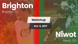 Matchup: Brighton  vs. Niwot  2017