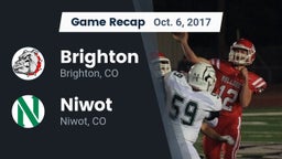 Recap: Brighton  vs. Niwot  2017
