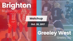 Matchup: Brighton  vs. Greeley West  2017