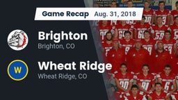 Recap: Brighton  vs. Wheat Ridge  2018
