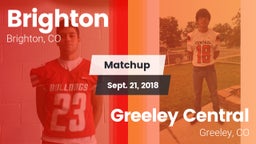 Matchup: Brighton  vs. Greeley Central  2018