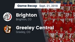 Recap: Brighton  vs. Greeley Central  2018