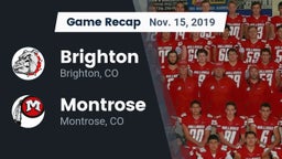 Recap: Brighton  vs. Montrose  2019