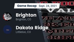Recap: Brighton  vs. Dakota Ridge  2021