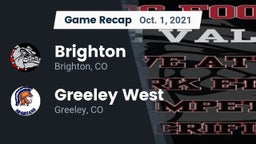 Recap: Brighton  vs. Greeley West  2021