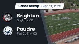 Recap: Brighton  vs. Poudre  2022