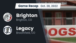 Recap: Brighton  vs. Legacy   2022