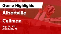 Albertville  vs Cullman  Game Highlights - Aug. 30, 2022