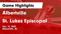 Albertville  vs St. Lukes Episcopal  Game Highlights - Oct. 12, 2022