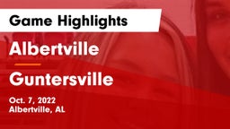 Albertville  vs Guntersville  Game Highlights - Oct. 7, 2022