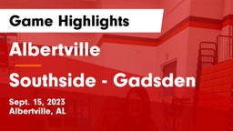 Albertville  vs Southside  - Gadsden Game Highlights - Sept. 15, 2023