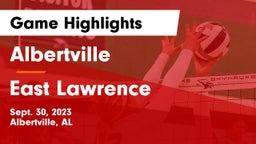 Albertville  vs East Lawrence  Game Highlights - Sept. 30, 2023