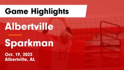 Albertville  vs Sparkman  Game Highlights - Oct. 19, 2023