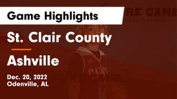 St. Clair County  vs Ashville  Game Highlights - Dec. 20, 2022