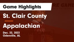 St. Clair County  vs Appalachian  Game Highlights - Dec. 22, 2022