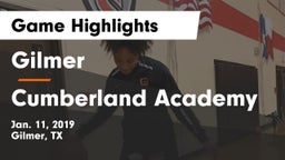 Gilmer  vs Cumberland Academy Game Highlights - Jan. 11, 2019