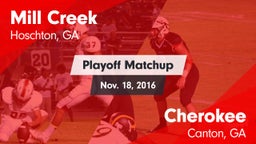 Matchup: Mill Creek High vs. Cherokee  2016