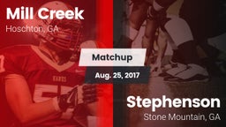 Matchup: Mill Creek High vs. Stephenson  2017