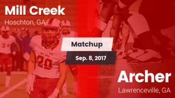 Matchup: Mill Creek High vs. Archer  2017