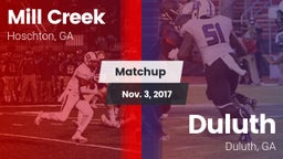 Matchup: Mill Creek High vs. Duluth  2017