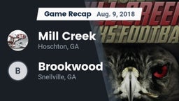 Recap: Mill Creek  vs. Brookwood 2018