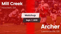 Matchup: Mill Creek High vs. Archer  2018