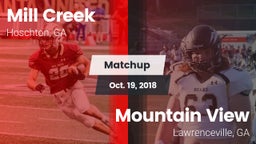 Matchup: Mill Creek High vs. Mountain View  2018