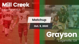 Matchup: Mill Creek High vs. Grayson  2020