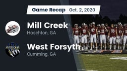 Recap: Mill Creek  vs. West Forsyth  2020
