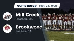 Recap: Mill Creek  vs. Brookwood  2020