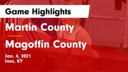 Martin County  vs Magoffin County  Game Highlights - Jan. 4, 2021