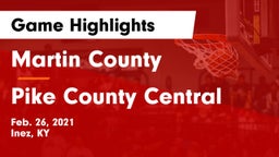 Martin County  vs Pike County Central  Game Highlights - Feb. 26, 2021