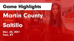 Martin County  vs Saltillo  Game Highlights - Dec. 20, 2021