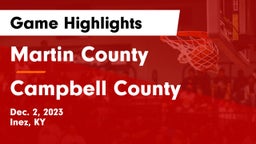 Martin County  vs Campbell County  Game Highlights - Dec. 2, 2023