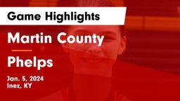 Martin County  vs Phelps  Game Highlights - Jan. 5, 2024