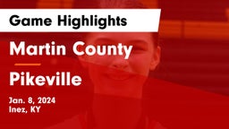 Martin County  vs Pikeville  Game Highlights - Jan. 8, 2024