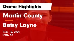 Martin County  vs Betsy Layne Game Highlights - Feb. 19, 2024