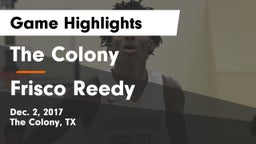 The Colony  vs Frisco Reedy Game Highlights - Dec. 2, 2017