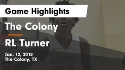 The Colony  vs RL Turner Game Highlights - Jan. 12, 2018