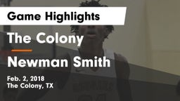 The Colony  vs Newman Smith Game Highlights - Feb. 2, 2018