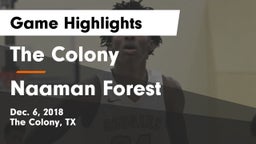 The Colony  vs Naaman Forest  Game Highlights - Dec. 6, 2018