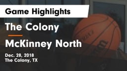 The Colony  vs McKinney North  Game Highlights - Dec. 28, 2018